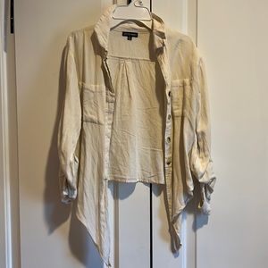STYLE ENVY Size L Cream Cardigan/Blouse